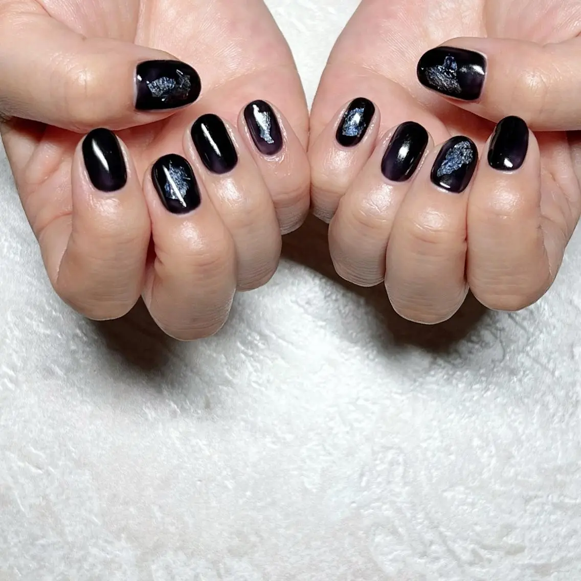 ネイル マグネットネイル ニュアンスネイル ショートネイル gemickle nailのネイルデザイン
