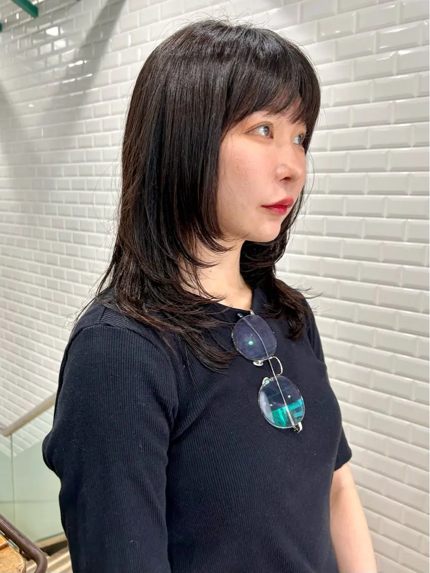 セミロング appiis 柳田葵　横浜のヘアスタイル