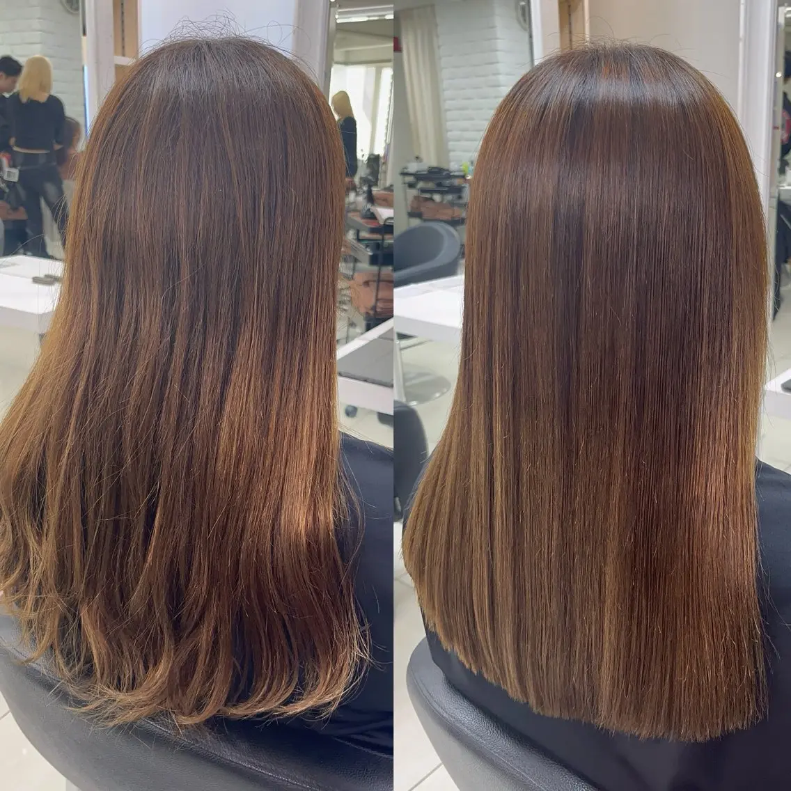 ロング パーマ カット 縮毛矯正 縮毛矯正指名No.1 艶カラー/SHIMAのヘアスタイル