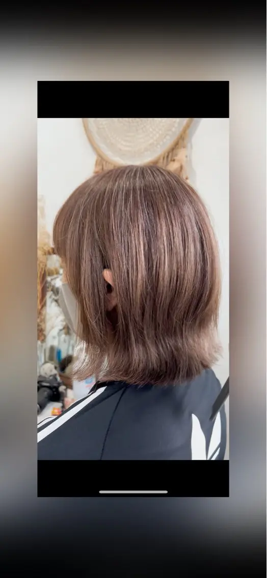 ミディアム カラー ベージュカラー ハイライトカラー ハイライト カット ヘアカラー YUIMARL 倉敷店🌸SAEのヘアスタイル