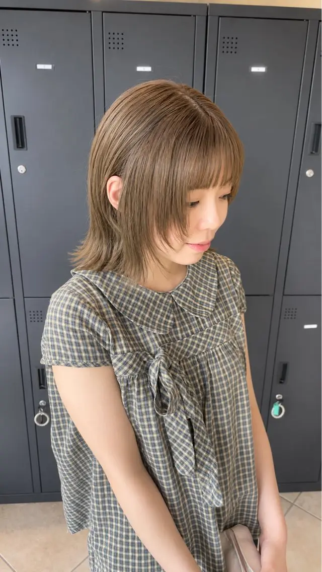 ミディアム カラー カット ヘアカラー 淵野辺カラーモデル 募集🌼畔上のヘアスタイル