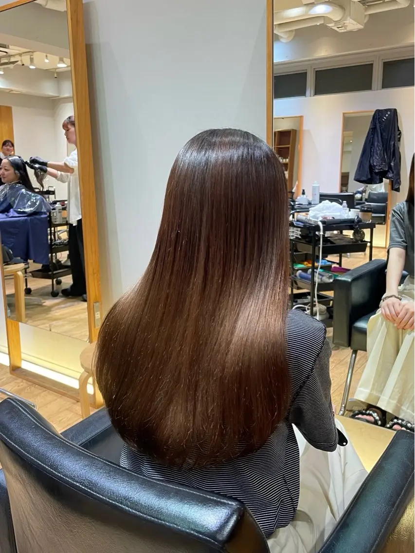 ロング パーマ 縮毛矯正 縮毛矯正 縮毛矯正/レイヤー 🌙児玉光瑠のヘアスタイル