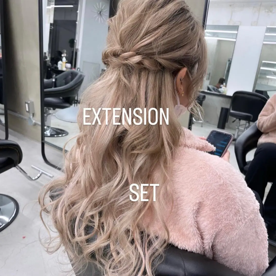 ヘアアレンジ エクステ🩵ブリーチ 韓国ヘア🩵KAEのヘアスタイル