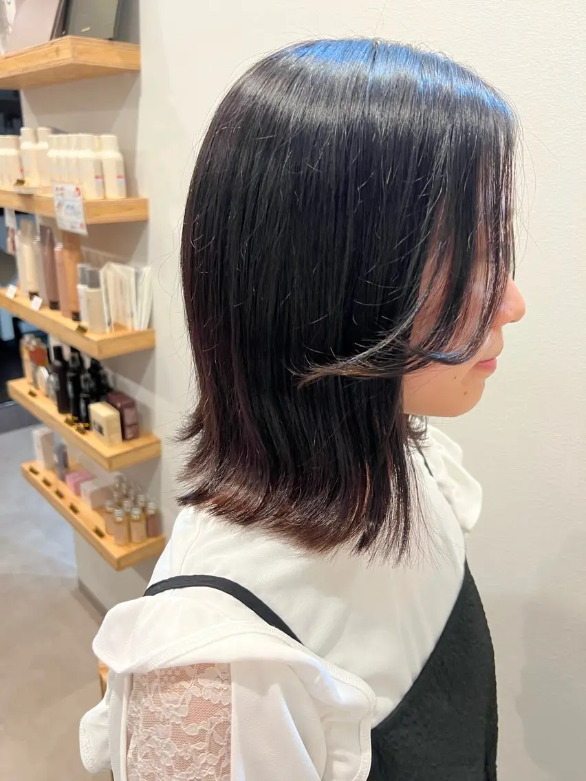 ミディアム ハラダユウカ flower西明石店のヘアスタイル