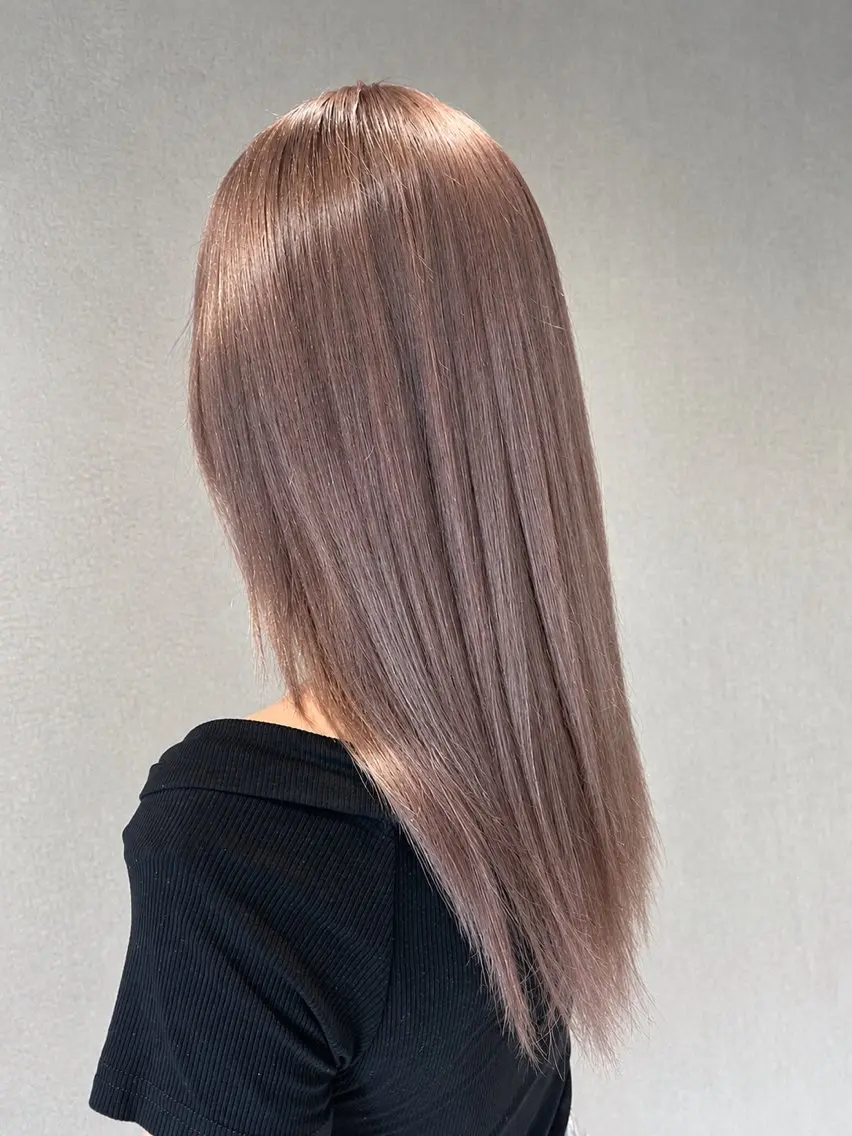 ロング ヘアカラー ブリーチ、ハイトーン レイヤー【Sana】のヘアスタイル
