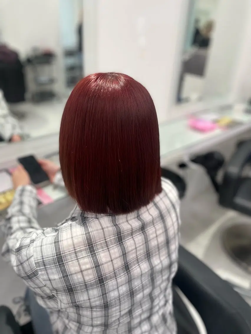 ミディアム カラー ヘアカラー トリートメント トレンド暖色ヘア🍒 miu🍒のヘアスタイル