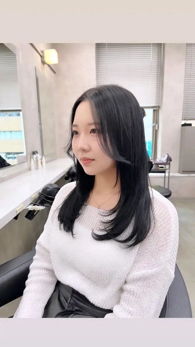 ロング カラー パーマ ヘアアレンジ メンズ 上品＆韓国風 🥀海心🥀のヘアスタイル