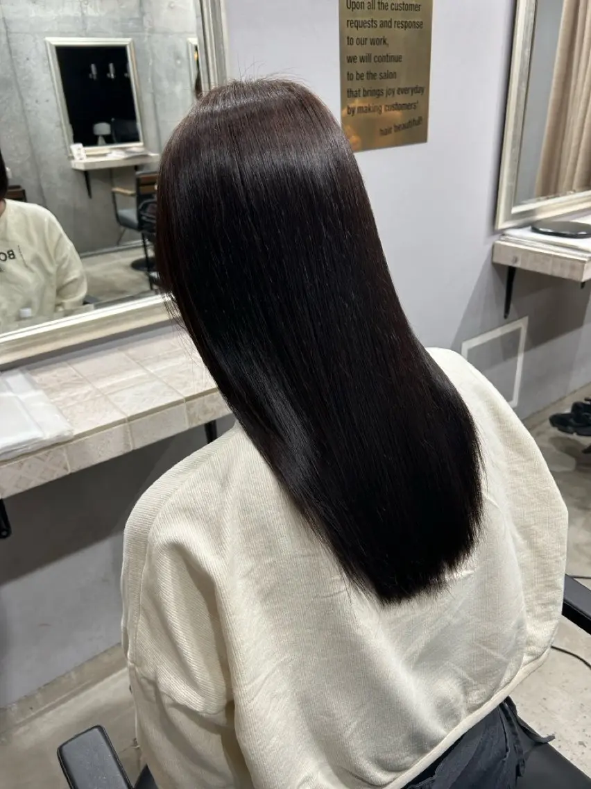 ロング カラー ヘアカラー 白髪染めモデル 募集🤍ྀི麗央のヘアスタイル