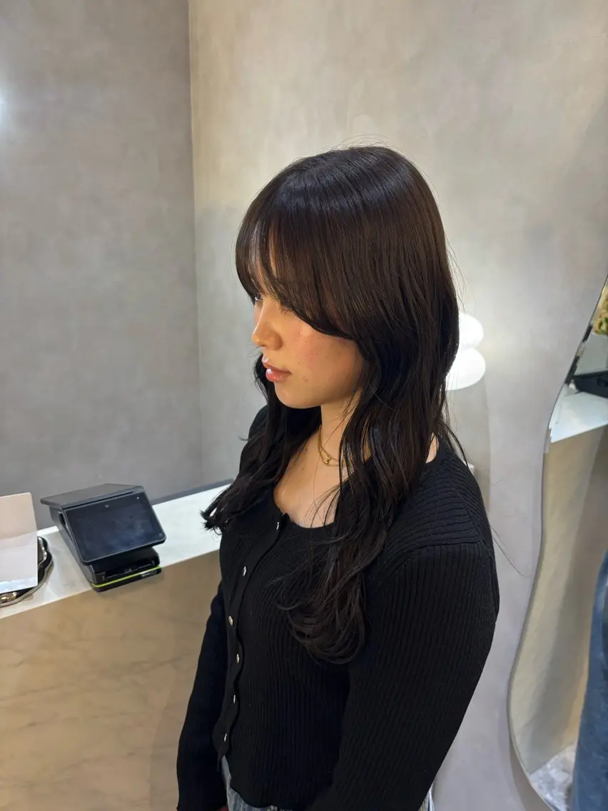 【U24♡ミニモ学割】 髪質改善ケアカラー& 前髪顔周りcut 🎀✂️の写真
