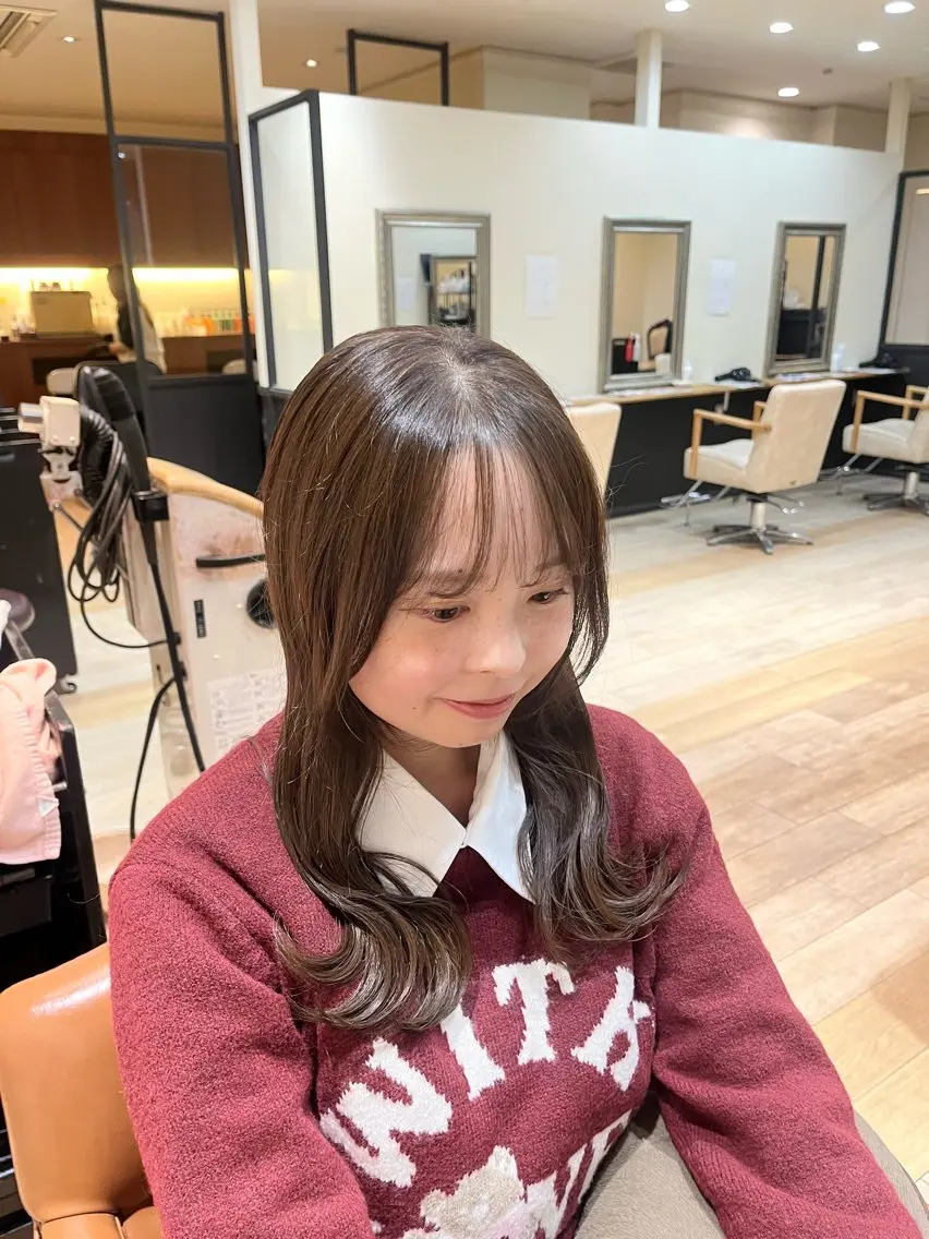🎀金曜日限定🎀カットモデル✂️(ロング​〜​ボブ)＋極潤ミストカラー🤍前処理オイル付き🫧の写真