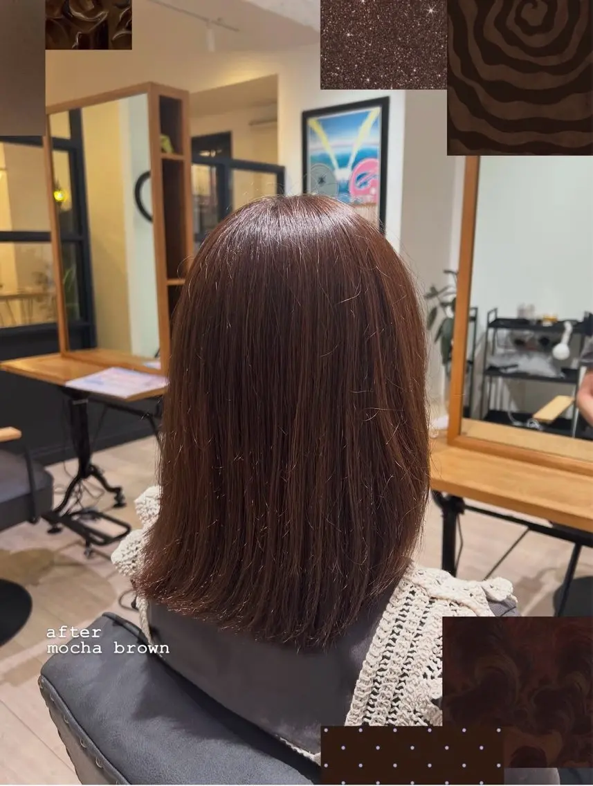 ミディアム ヘアカラー 🫧長縄 花音🫧のヘアスタイル