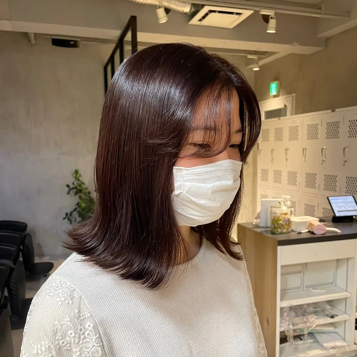 ミディアム ラベンダーブラウン ✨️🧸elima調 布Reika🧸✨️のヘアスタイル