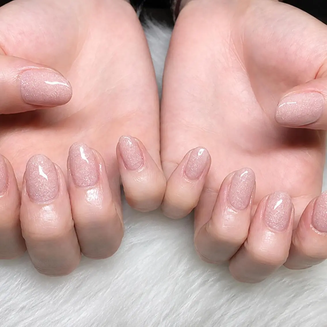 ネイル ワンカラーネイル ピンク ピンクベージュ K. Airiのネイルデザイン
