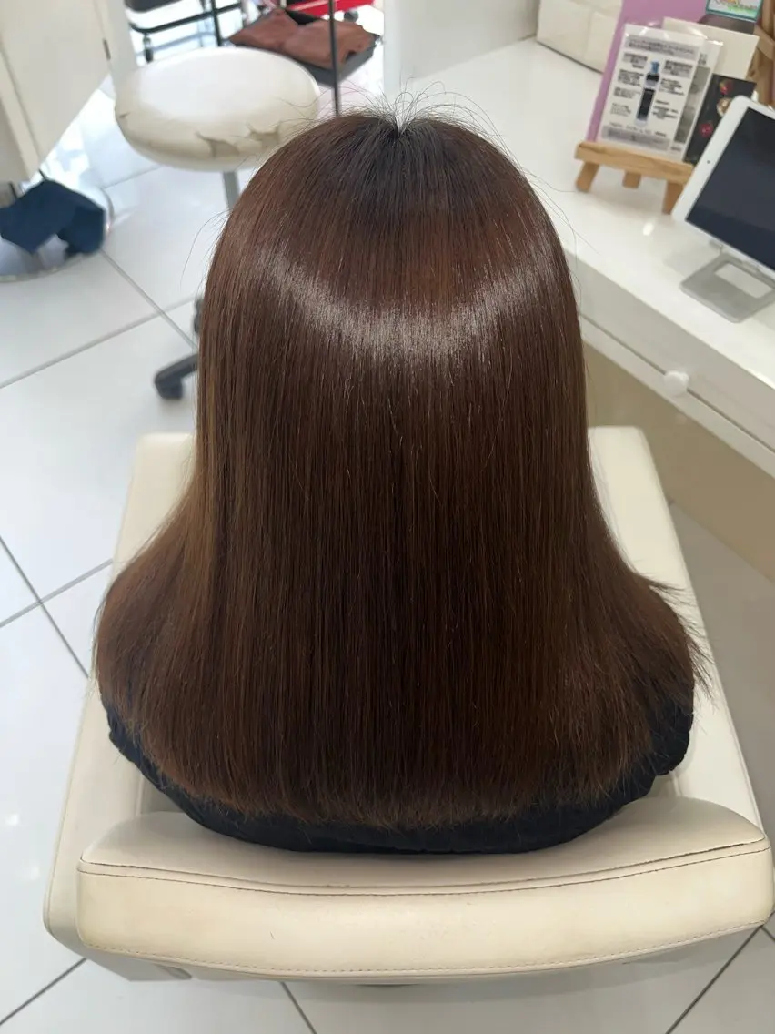 ミディアム 髪質改善 ヘアカラー トリートメント 🫧髪質改善 縮毛矯正特化🫧中西のヘアスタイル
