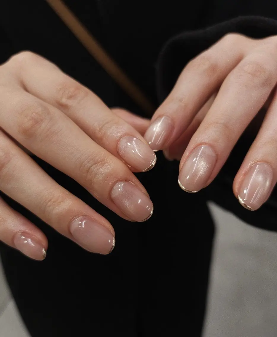 ネイル フレンチネイル ジェルネイル グラデーション マグネットネイル ミラーネイル puku nail 🌼kazu🌼のネイルデザイン