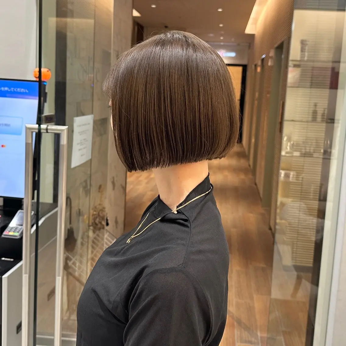 ショート カラー ボブ カット ヘアカラー トリートメント 💎小顔前髪&髪質 改善カラー💎片桐のヘアスタイル