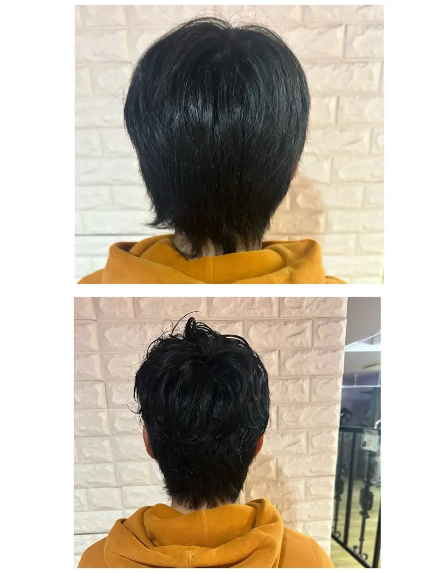 パーマ メンズ メンズパーマ コザサ カオリのヘアスタイル