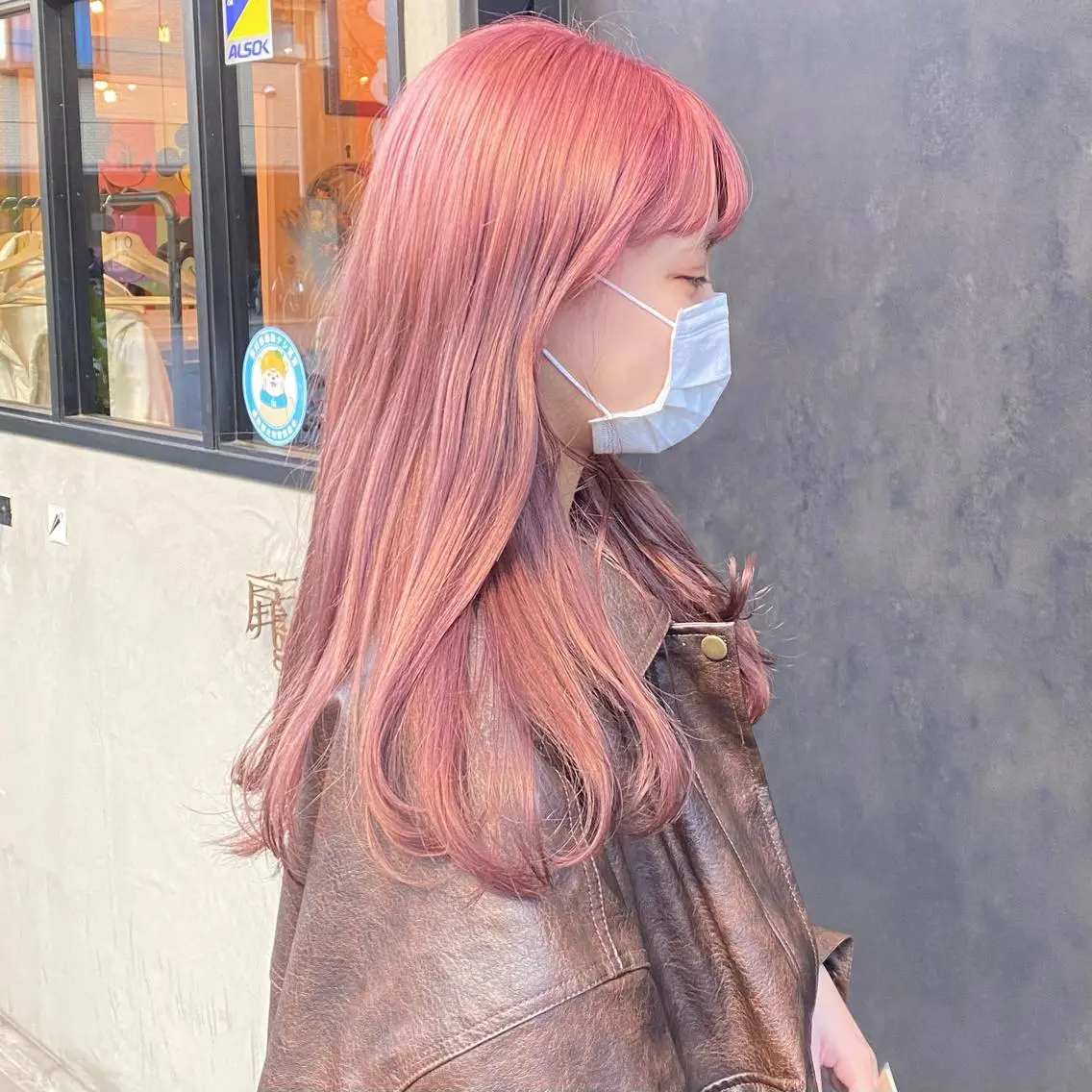 カラー ベージュカラー ピンクカラー ピンクベージュ ヘアカラー 比嘉 陽のヘアスタイル