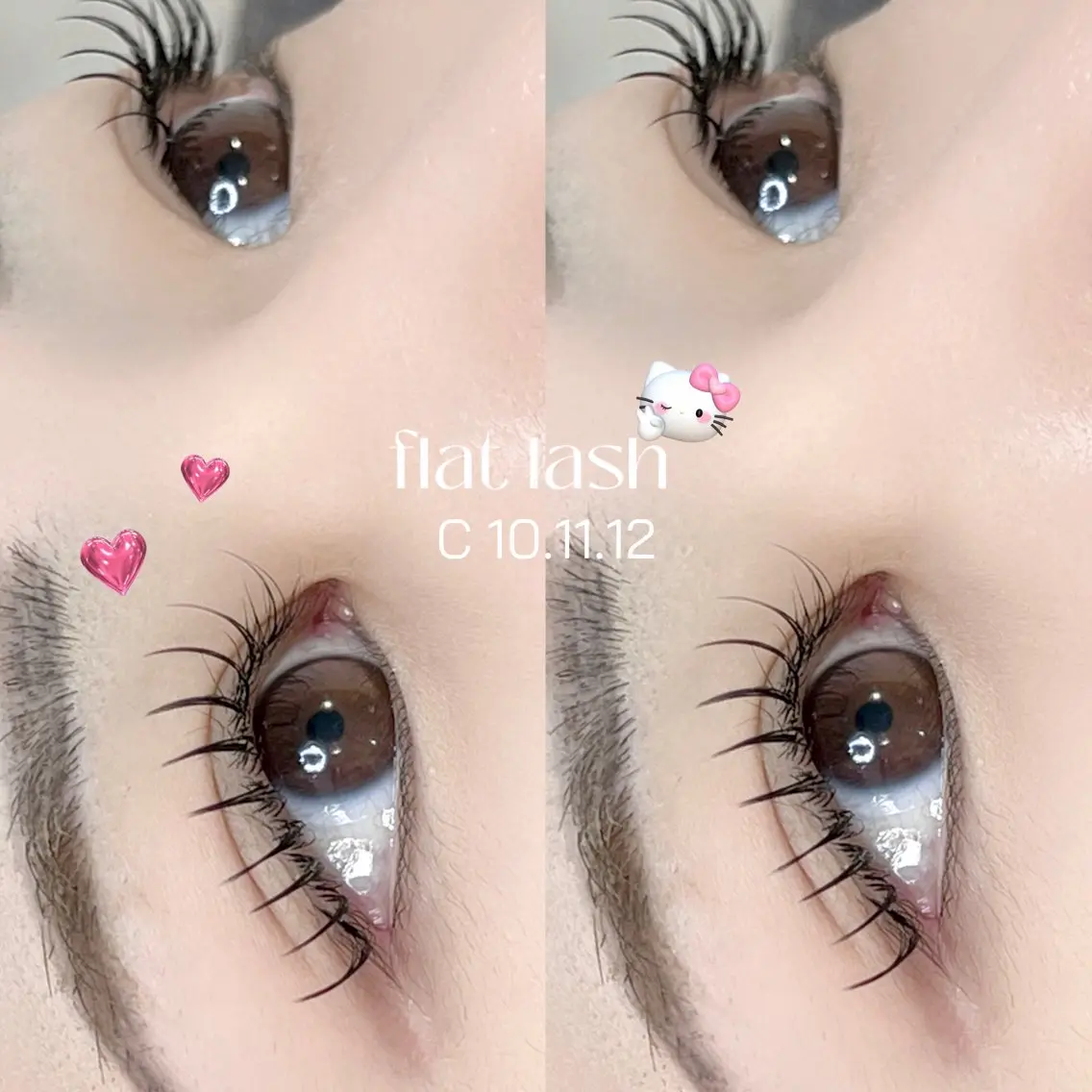 マツエク・マツパ フラットラッシュ LASH Muse AKOのマツエク・マツパデザイン