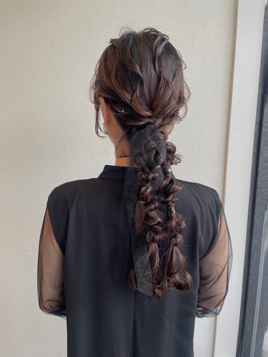ヘアアレンジ ヘアセット 大村 優奈のヘアスタイル