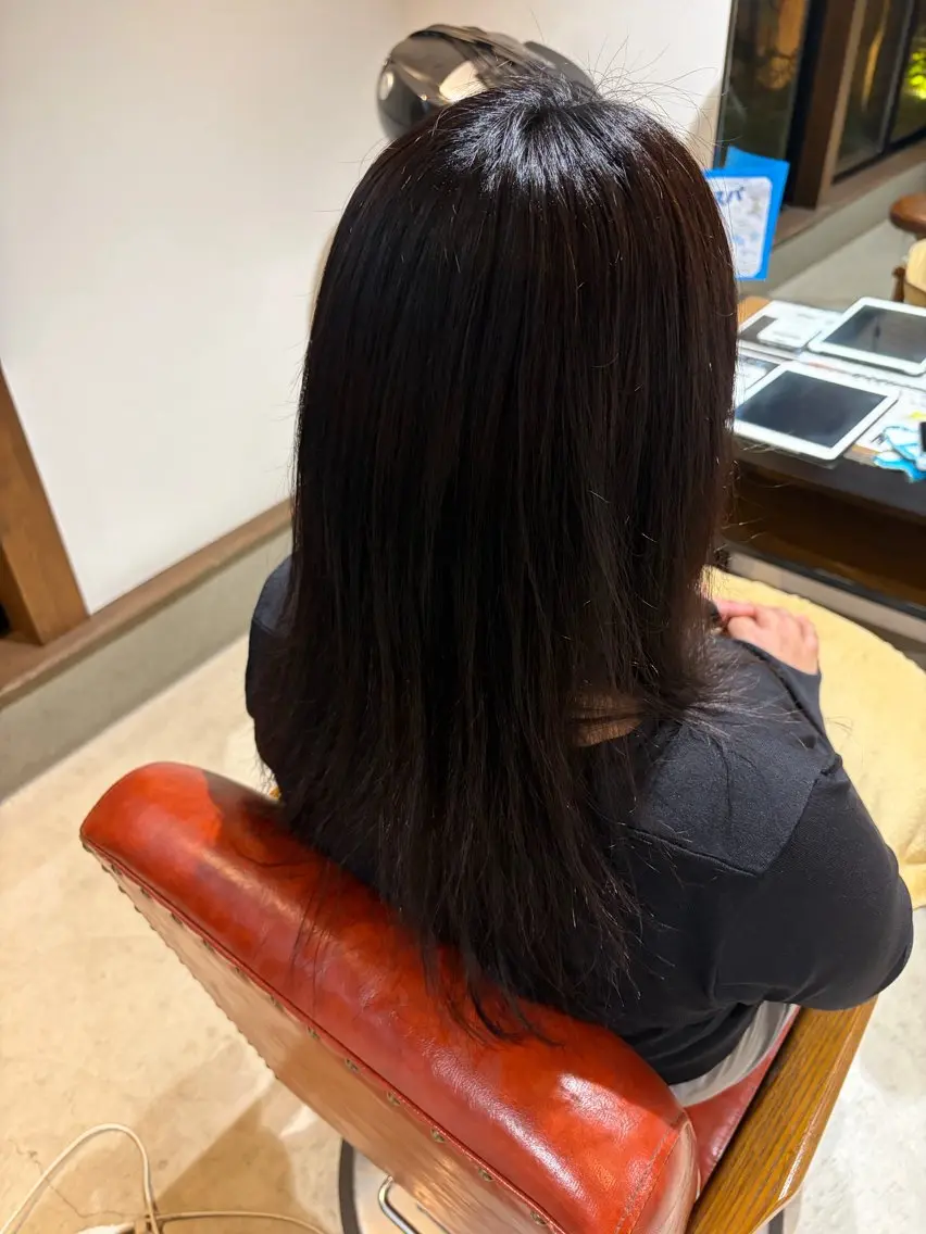 ミディアム カラー 透明感カラー ヘアカラー トリートメント 透明感カラー🩵/ 烏丸御池/小島雄太のヘアスタイル