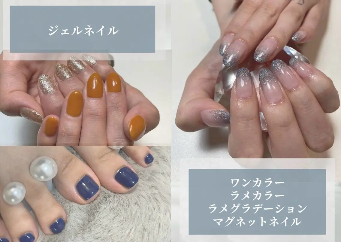 ネイル フットネイル マグネットネイル ワンカラーネイル Salon Kaleaの眉毛・アイブロウイメージ