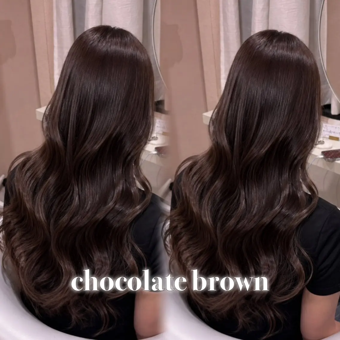ロング カラー ブラウンカラー チョコレートブラウン 透明感カラー ヘアカラー 【サラツヤ縮毛矯正✨ 】こころのヘアスタイル