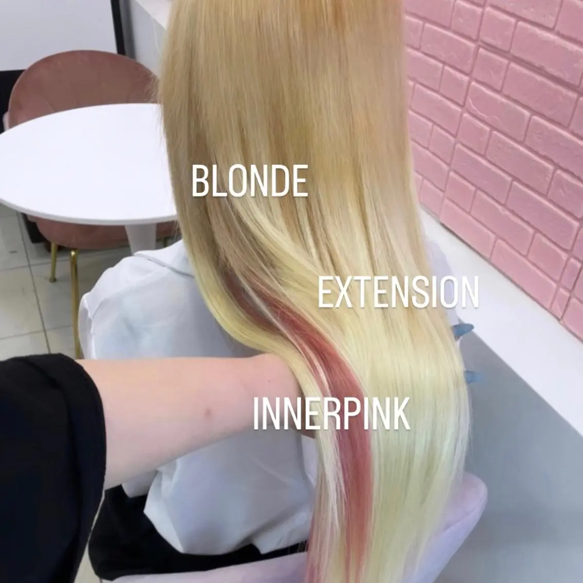 ロング エクステ エクステ🩵ブリーチ 韓国ヘア🩵KAEのヘアスタイル