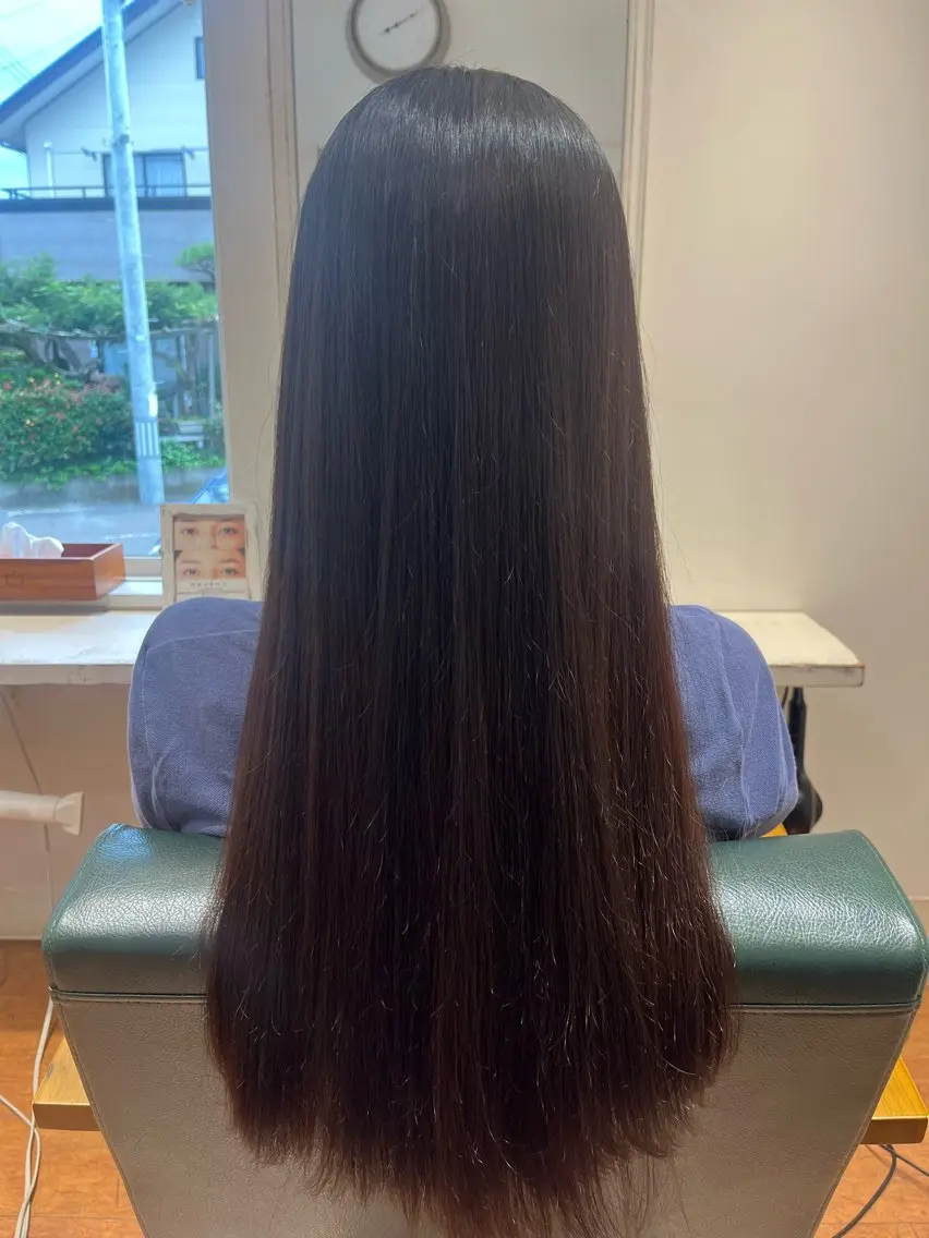 ロング 縮毛矯正 Ryoka 🦋のヘアスタイル
