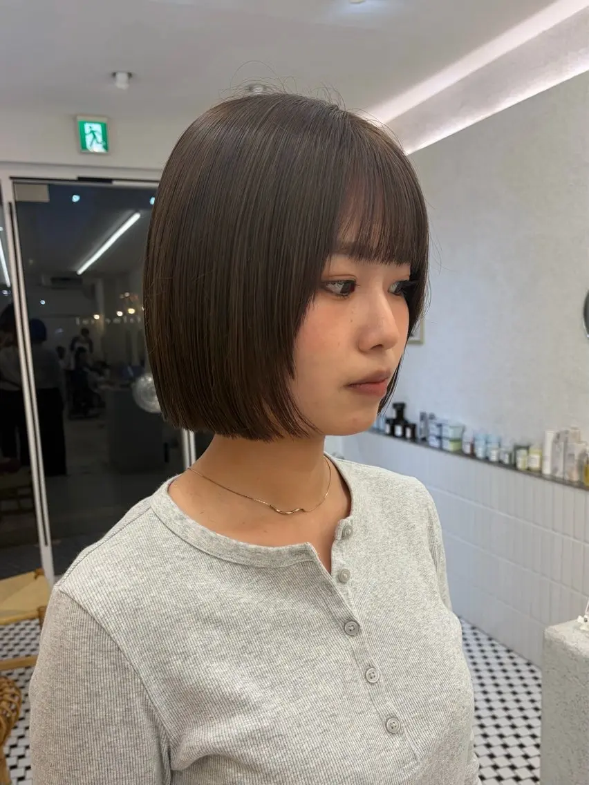 ショート カラー ベージュカラー ボブ カット ヘアカラー ベージュ🤎透明感 カラー/リン🔔のヘアスタイル