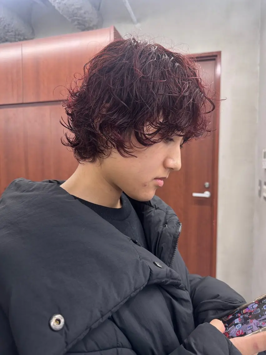 ショート カラー パーマ カット ヘアカラー パーマ トリートメント カラー/パーマ/ 鎌田健/渋谷のヘアスタイル
