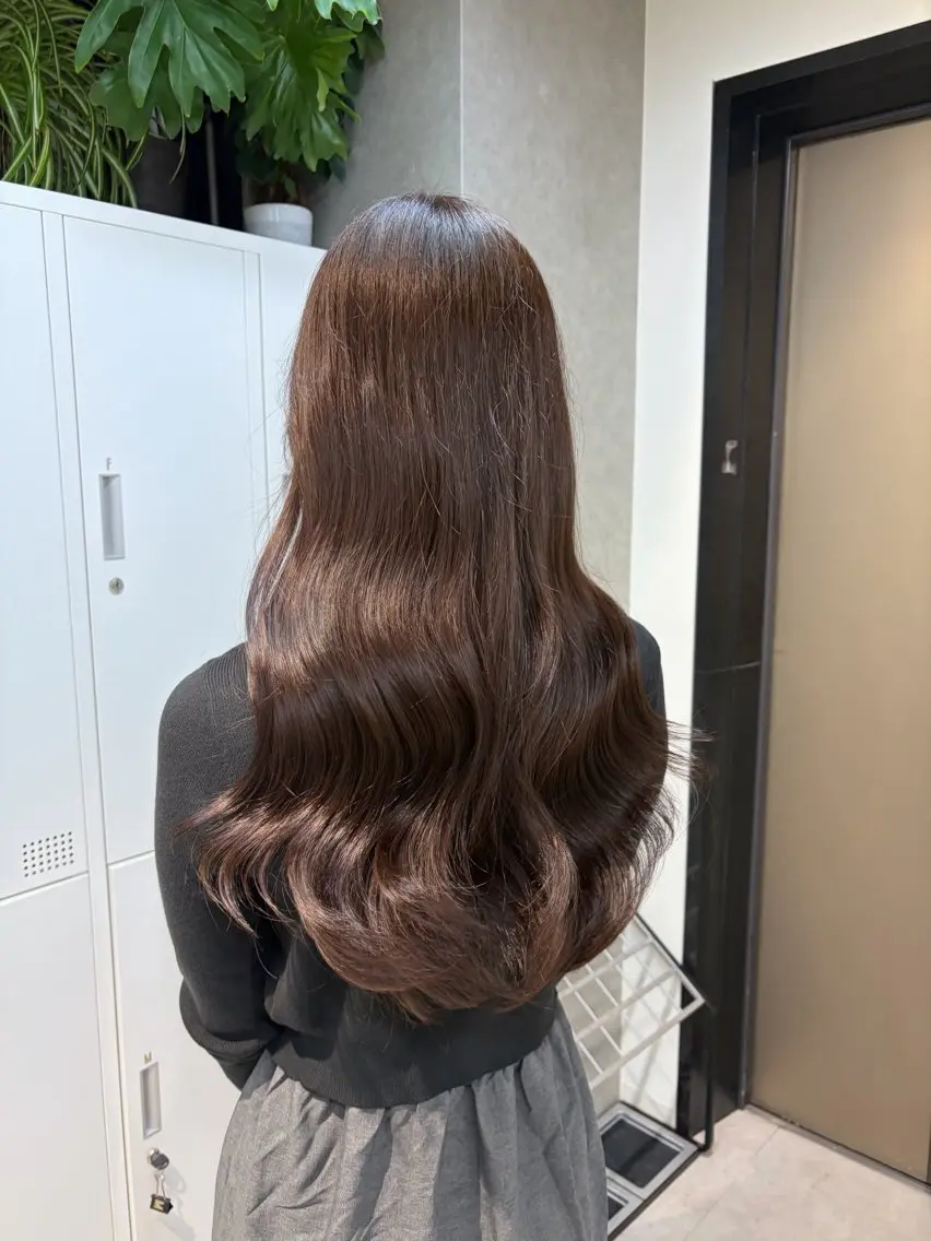 カラー ブラウンカラー mao 大阪梅田♡韓国ヘアのヘアスタイル