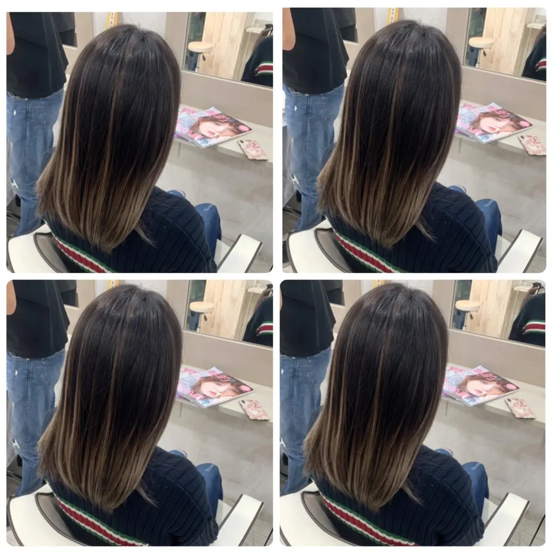 ミディアム カラー カット ヘアカラー トリートメント 京都大人女性ショート 徒歩1分/秋山のヘアスタイル