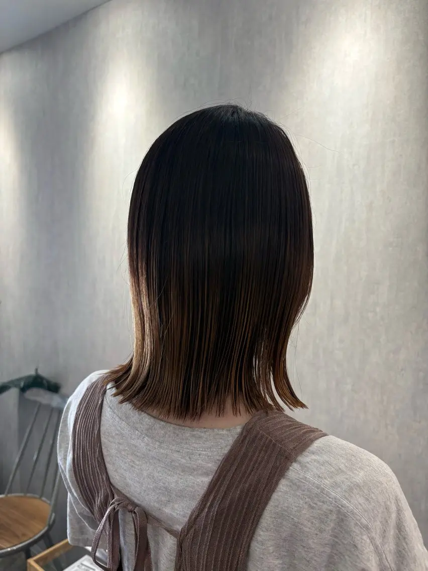 ミディアム ボブ 中田 汐梨のヘアスタイル
