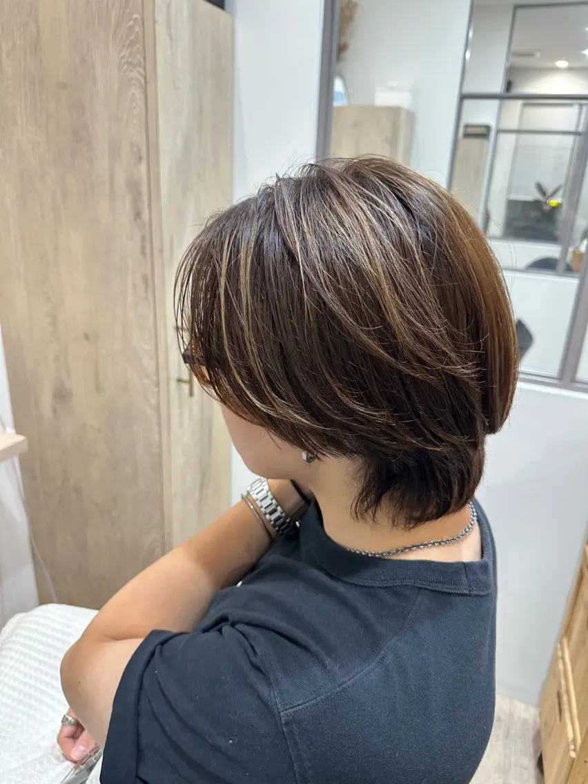 ショート メンズ ヘアカラー トリートメント 清水佳緖 ShimizuKaoのヘアスタイル