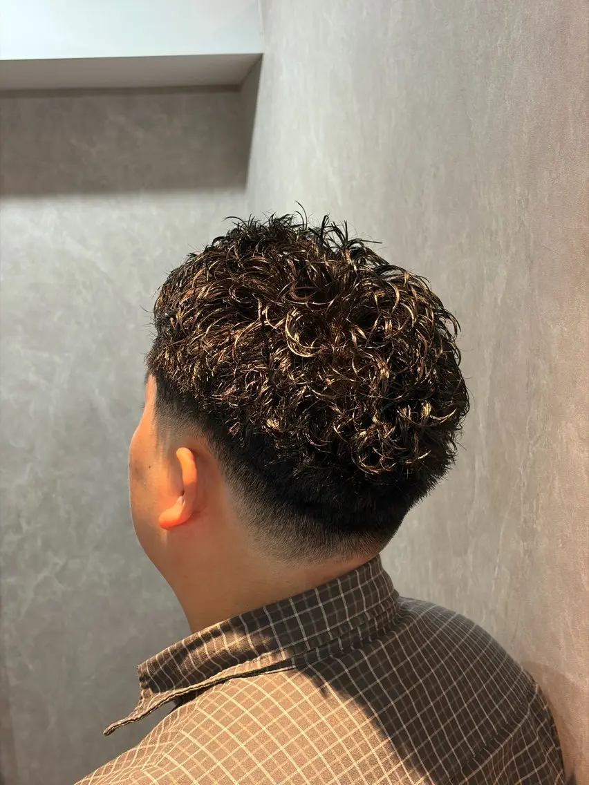 ショート パーマ メンズ 高橋 怜玖/仙台/長町のヘアスタイル