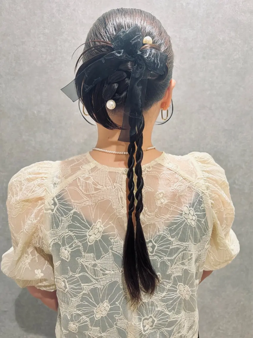 ロング ヘアセット 🕊髪質改善 ストレート🕊まいのヘアスタイル