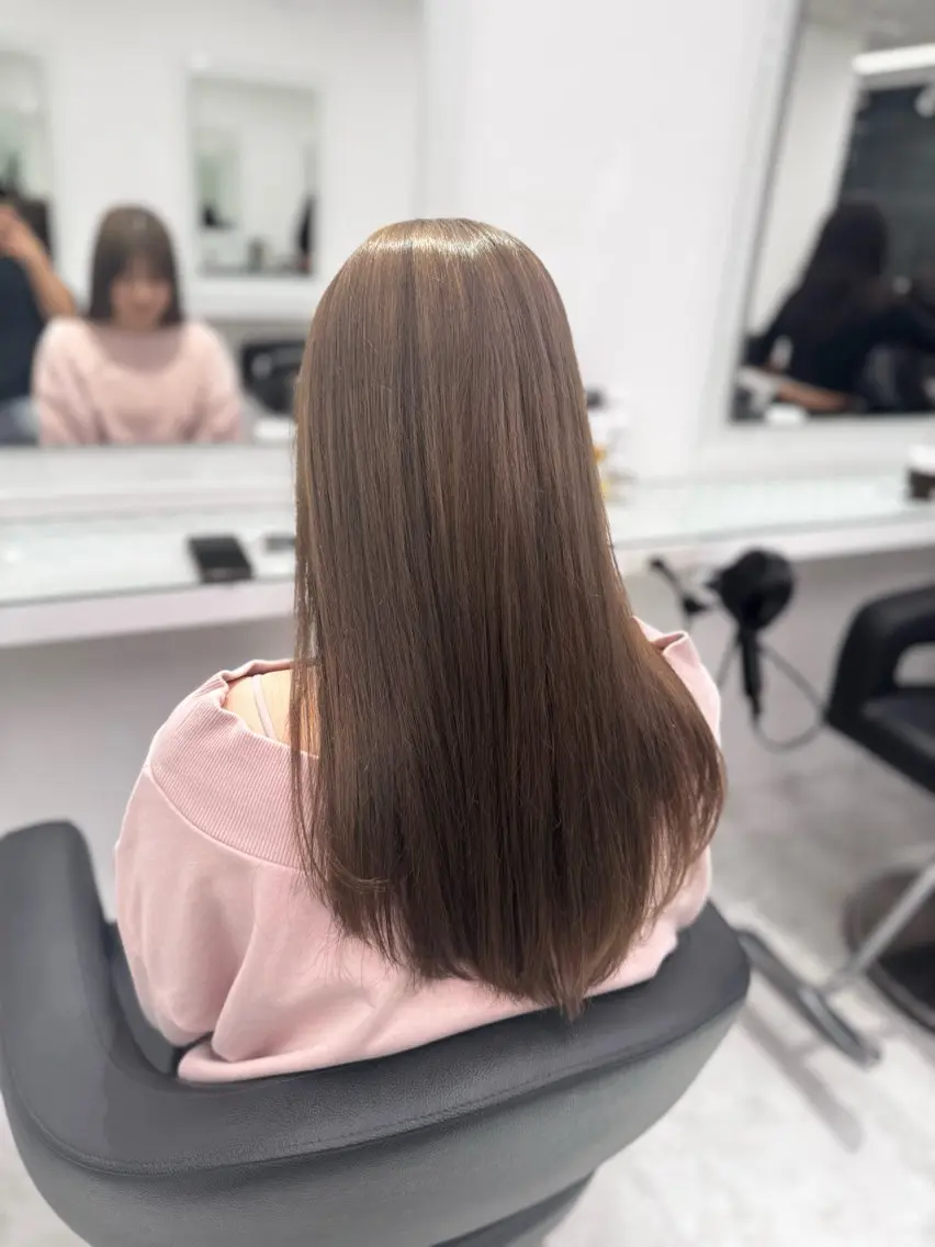 ロング カラー ヘアアレンジ カット ヘアカラー トリートメント ヘッドスパ ヘアセット 透け上品ハイトーン 職人ゆうと🤍のヘアスタイル