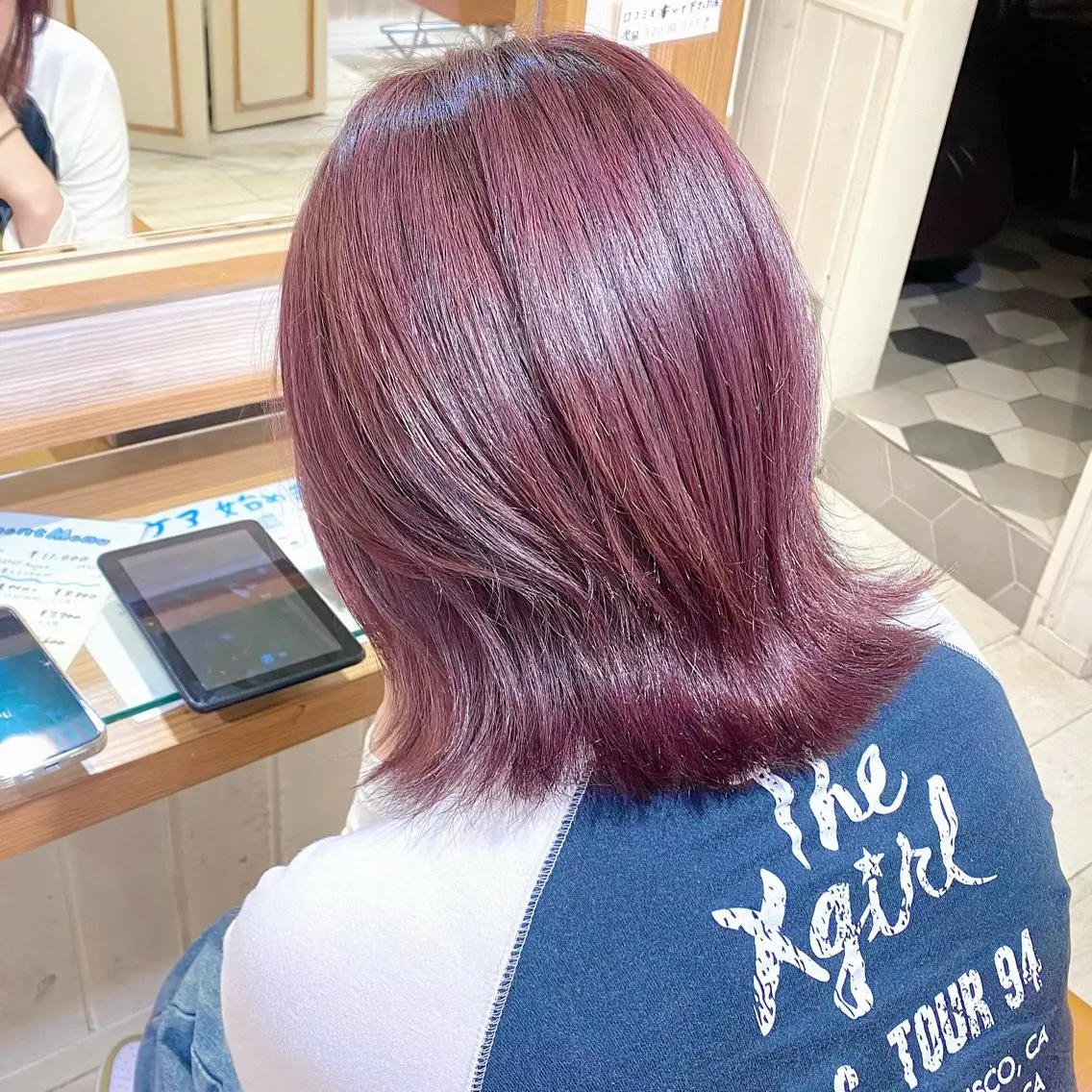 ショート カラー ブリーチ ラベンダーカラー ラベンダーグレー ピンクカラー ピンクラベンダー 🌸小島友梨香🌸 ブリーチカラーのヘアスタイル