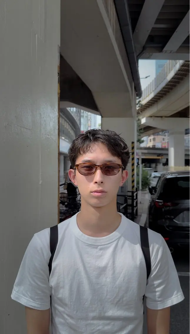 ショート パーマ メンズ カット パーマ 大阪茶屋町 メンズカット関田拳のヘアスタイル