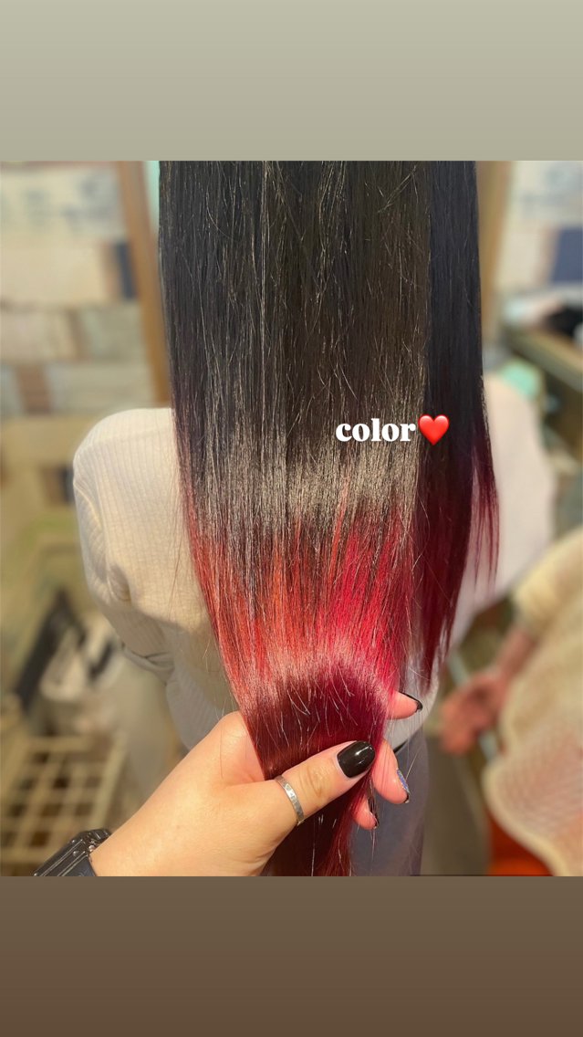 カラー 縮毛矯正✨艶カラー 🤍佐々木彩衣のヘアスタイル