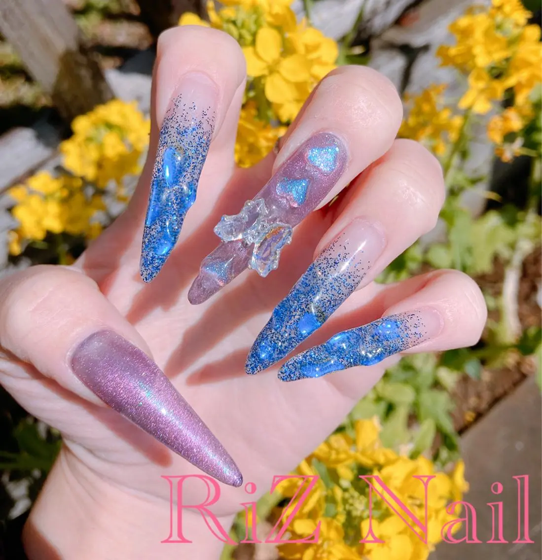 ネイル ロングネイル スカルプネイル RiZ nail salonのネイルデザイン
