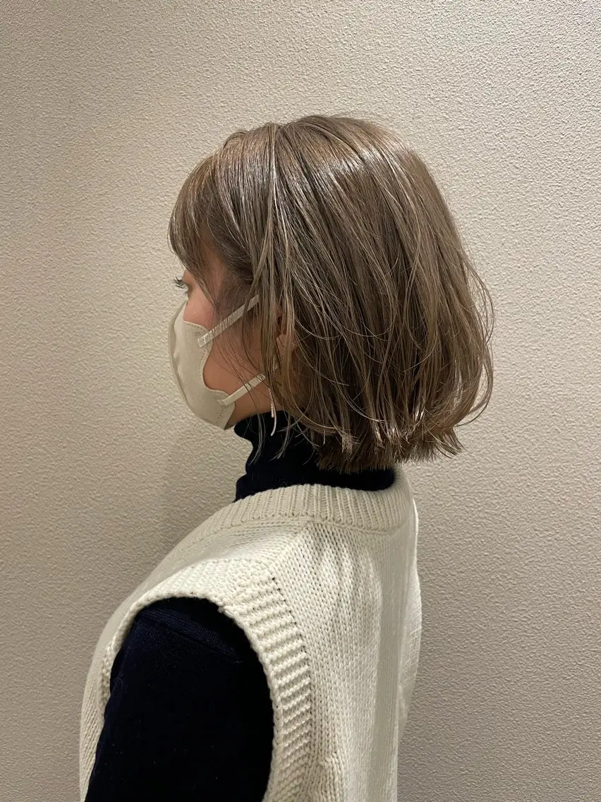 ミディアム カラー 🫧透明感カラー🫧 古川穂果のヘアスタイル