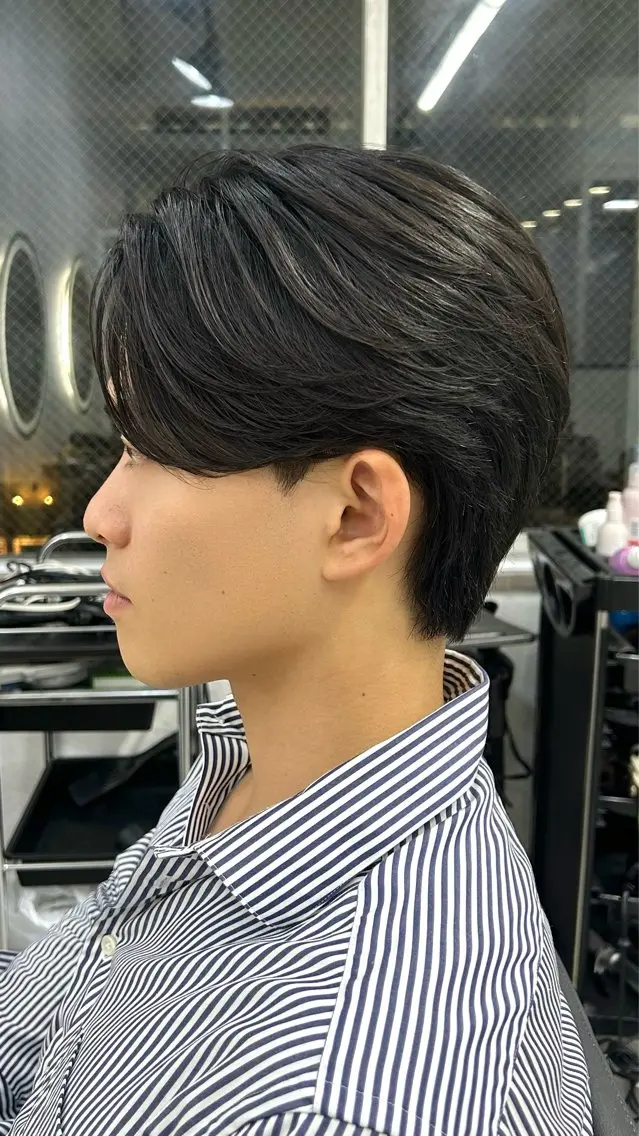 ショート パーマ メンズ カット ヘアセット メンズスタイリスト 前田雄輝のヘアスタイル