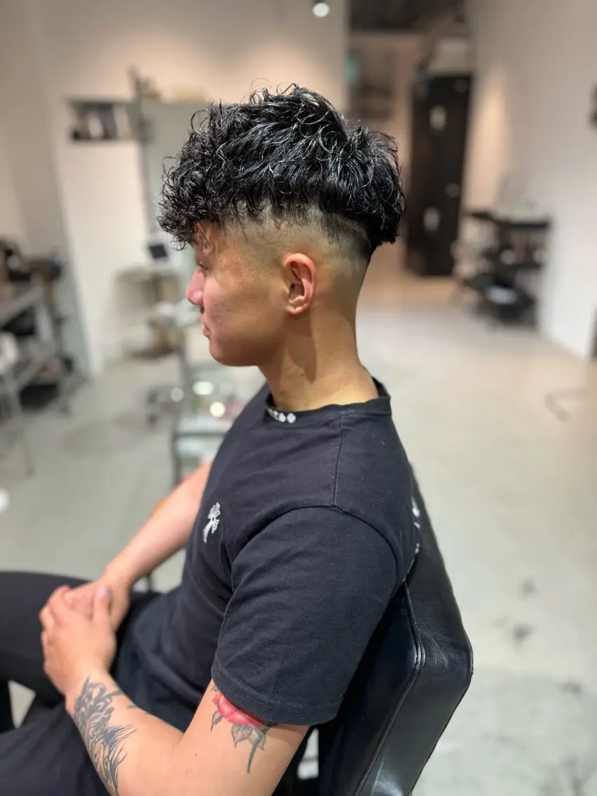 ショート パーマ メンズ Mizuki Yajimaのヘアスタイル