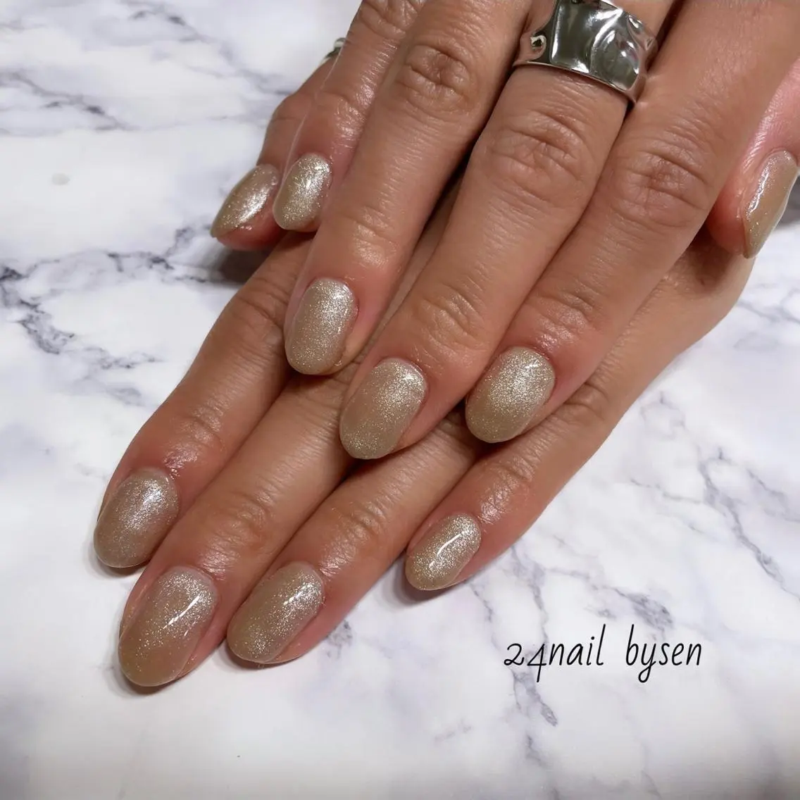 ネイル マグネットネイル ワンカラーネイル Atelier by 24nail/Ayaのネイルデザイン