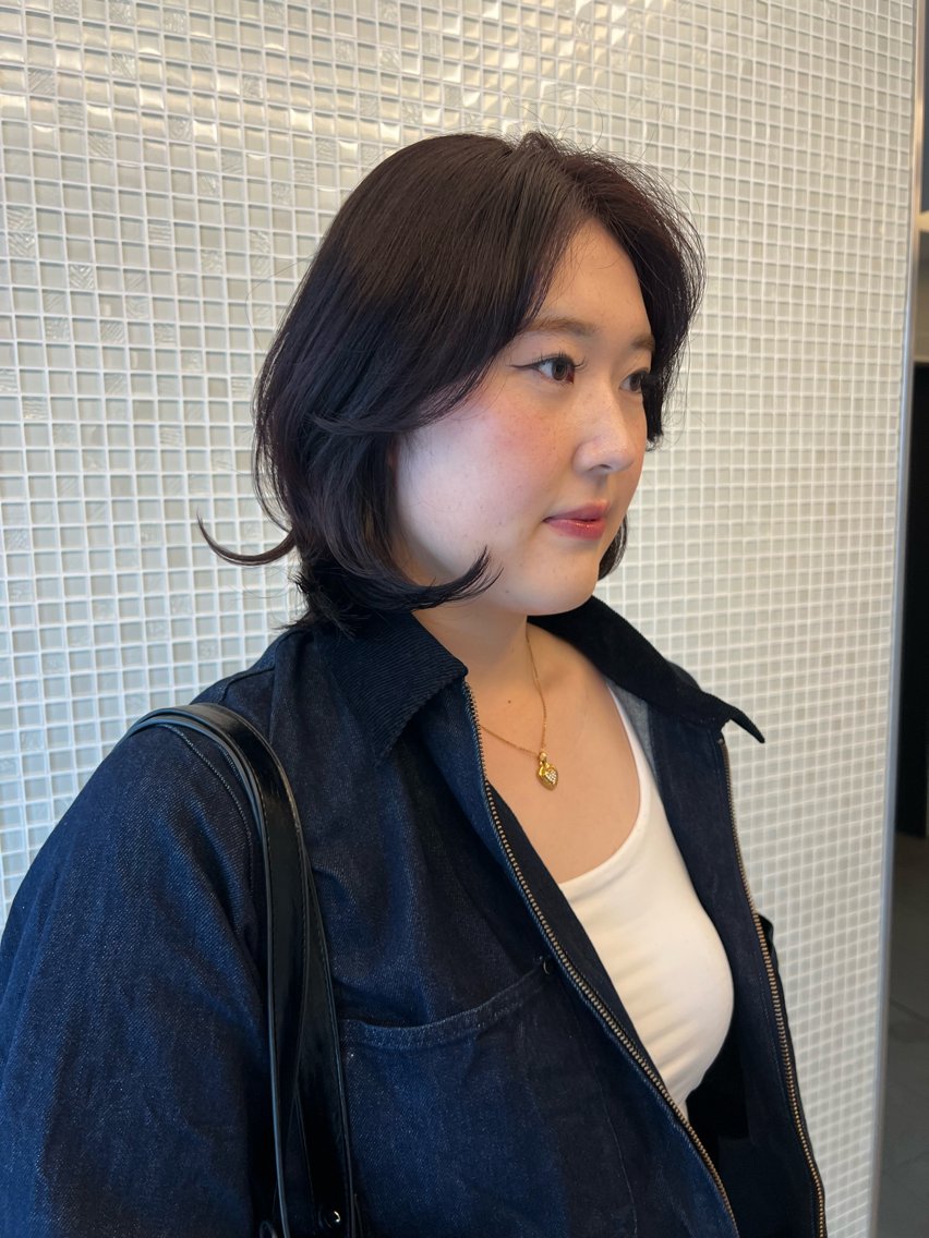ミディアム ボブレイヤー ボブ レイヤーカット カット ヘアカラー トリートメント 海外ヘア/ハイライト 横浜/Natsuのヘアスタイル