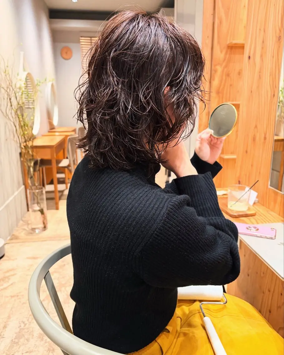 ミディアム カット パーマ トリートメント ショート/ボブ /パーマ🌿柏原良亮のヘアスタイル