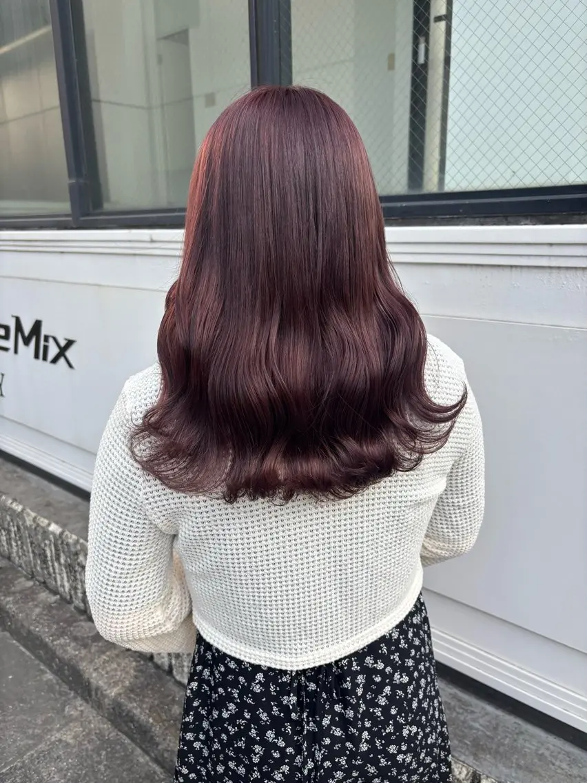 セミロング カラー ParveMix /楠本結菜🤍のヘアスタイル