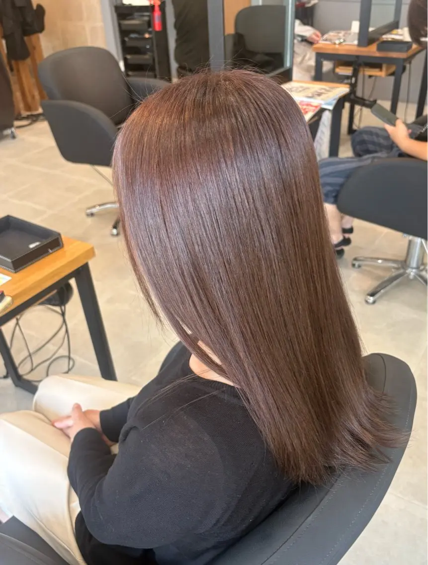 ロング 永井 美優のヘアスタイル